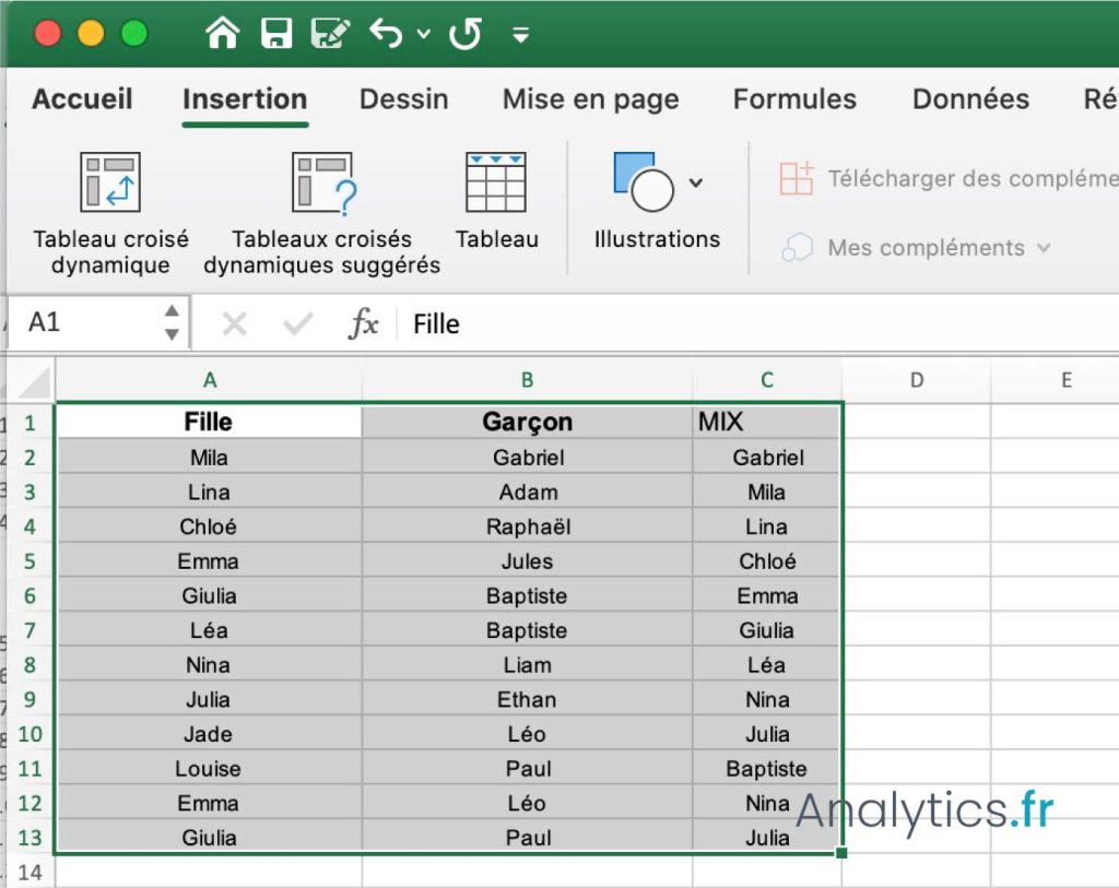 Trouver les doublons dans Excel avec NB.SI et NB.SI.ENS Analytics.fr
