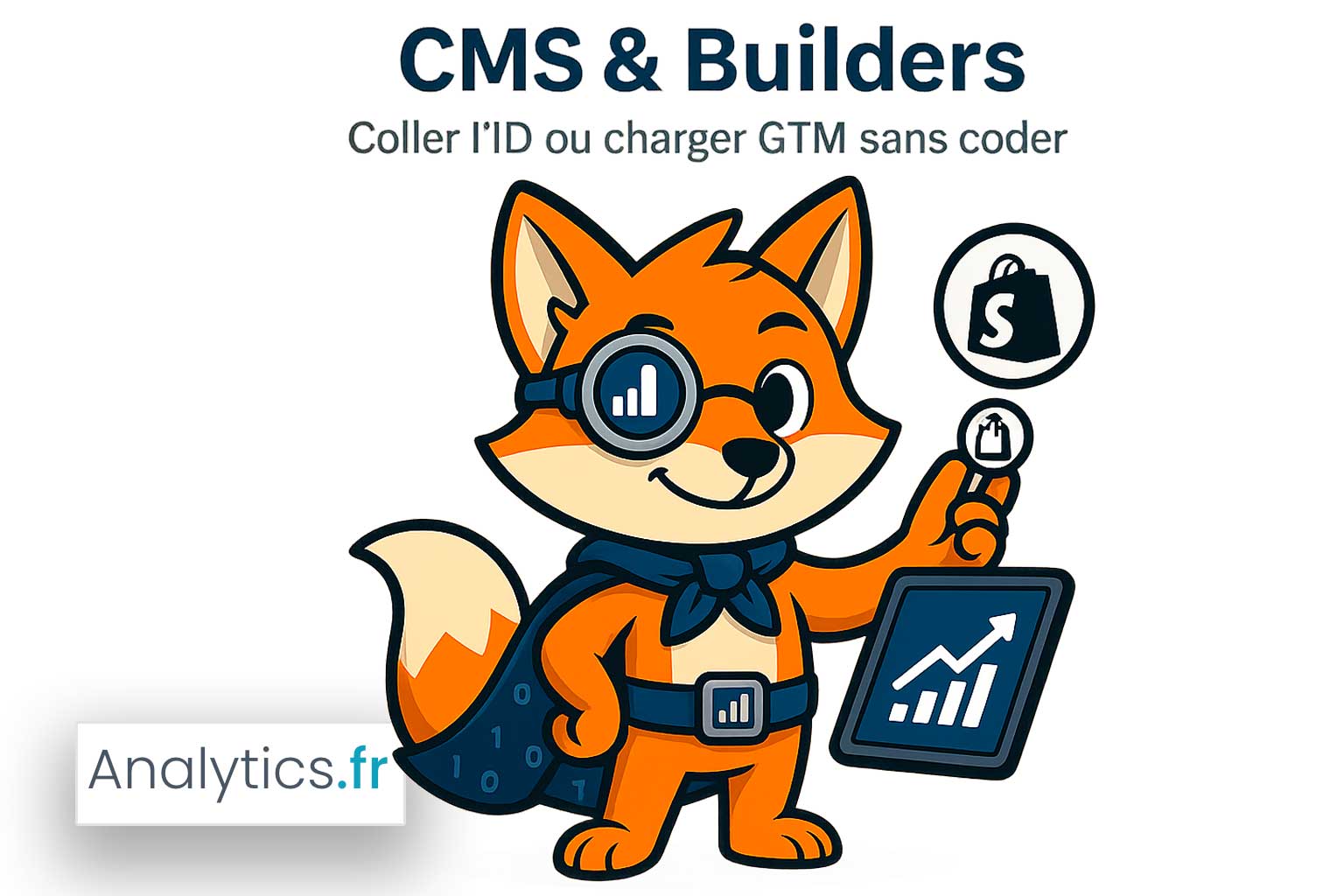 balise ga4 wordpress shopify CMS / site builders