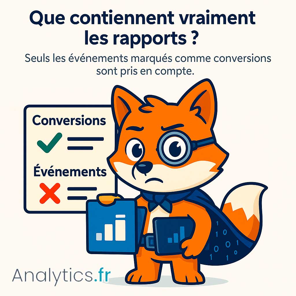 Données incluses dans les rapports d’attribution ga4 google analytics