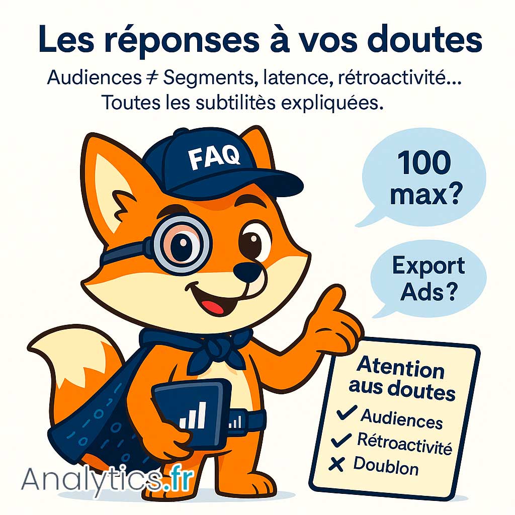 google analytics FAQ – Audiences & Segments (GA4)