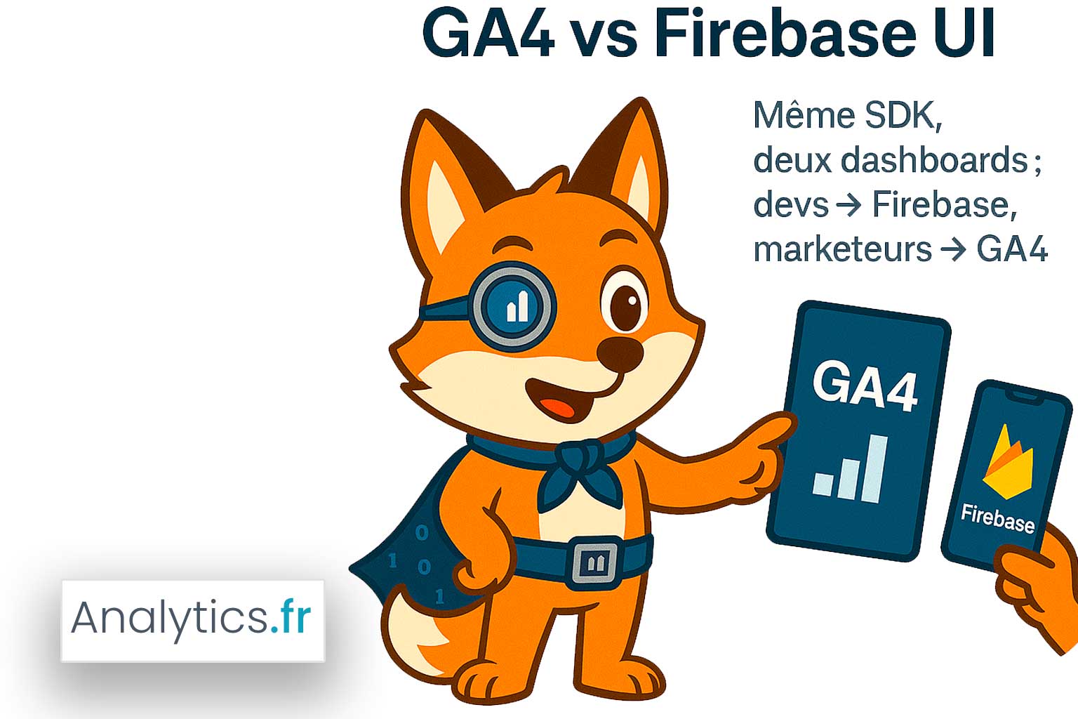 GA4 vs Firebase UI : deux interfaces, un même SDK
