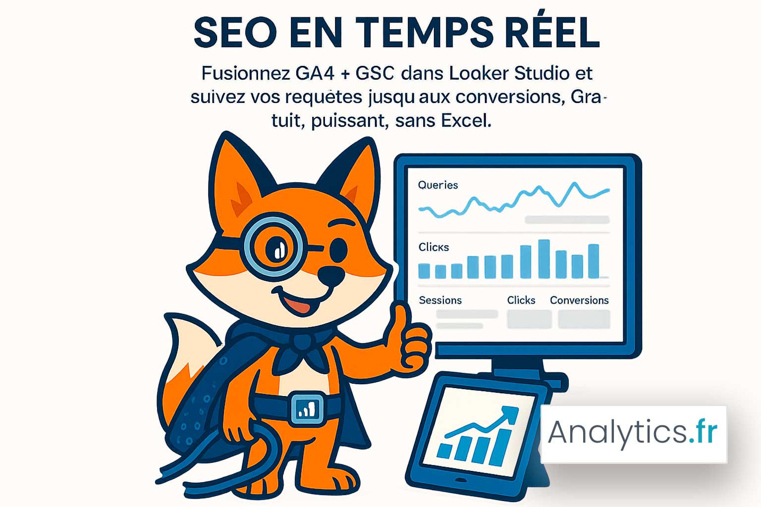 ga4 google analytics Construire un dashboard Looker Studio dédié SEO