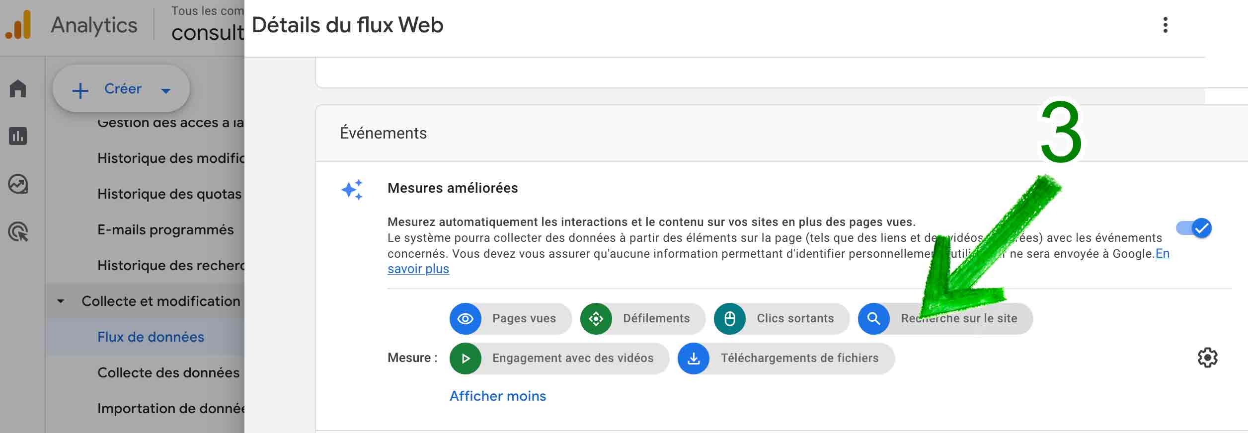 google analytics 4 site search