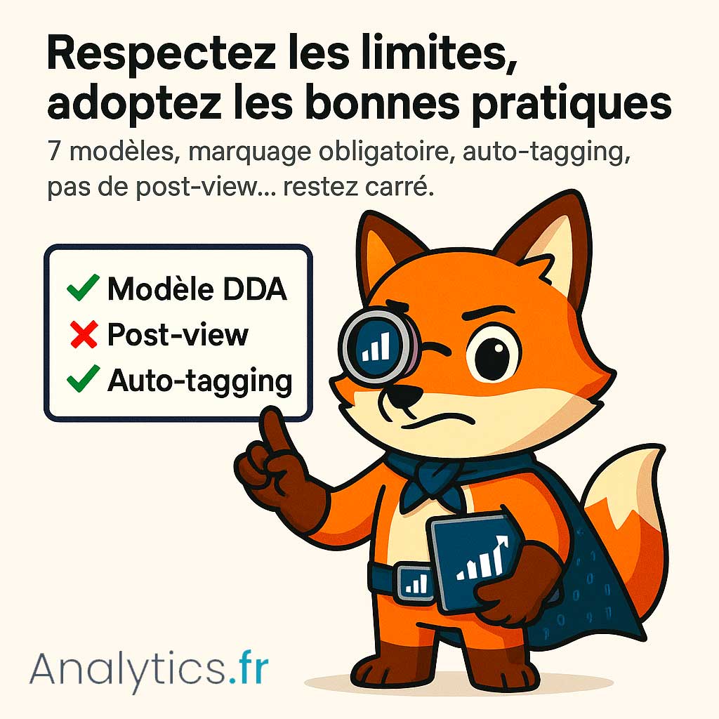 Limites et bonnes pratiques ga4 ou google analytics