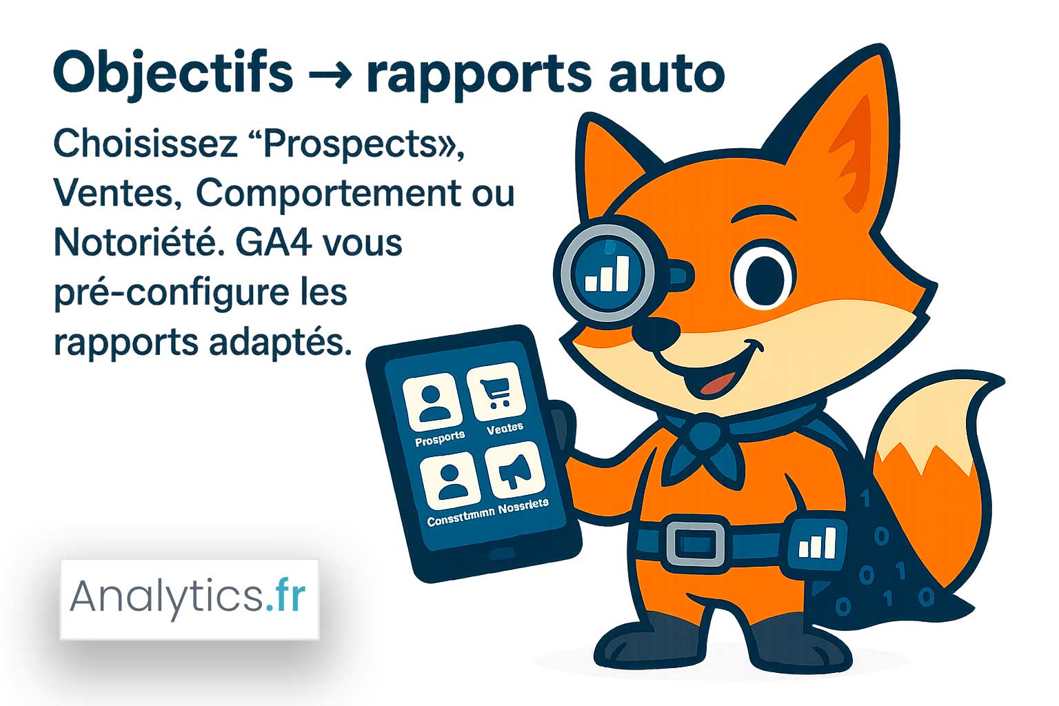 ga4 Objectifs d’entreprise → rapports automatiques