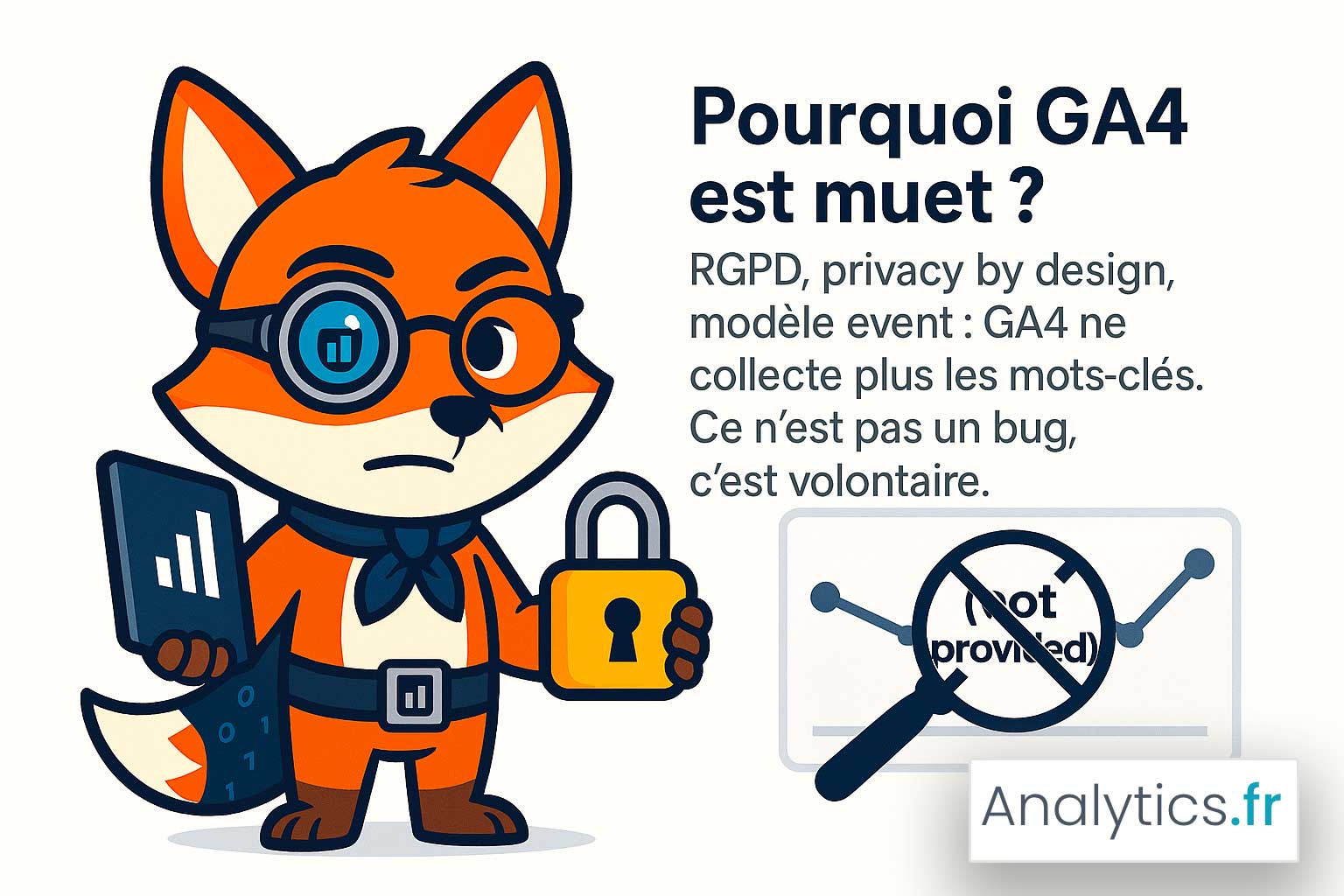 Pourquoi GA4 ne montre plus vos mots-clés ?