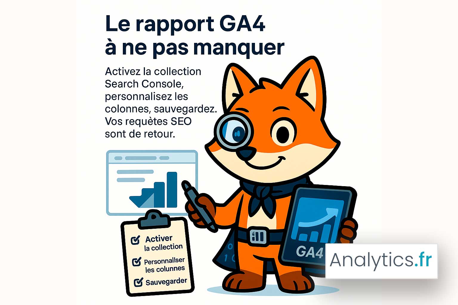 rapport ga4 google analytics mots cles