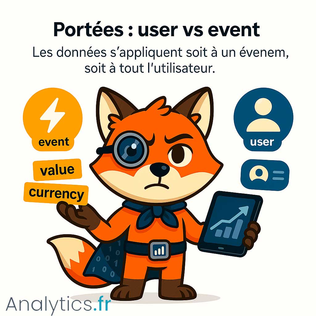 Portées (scopes) ga4