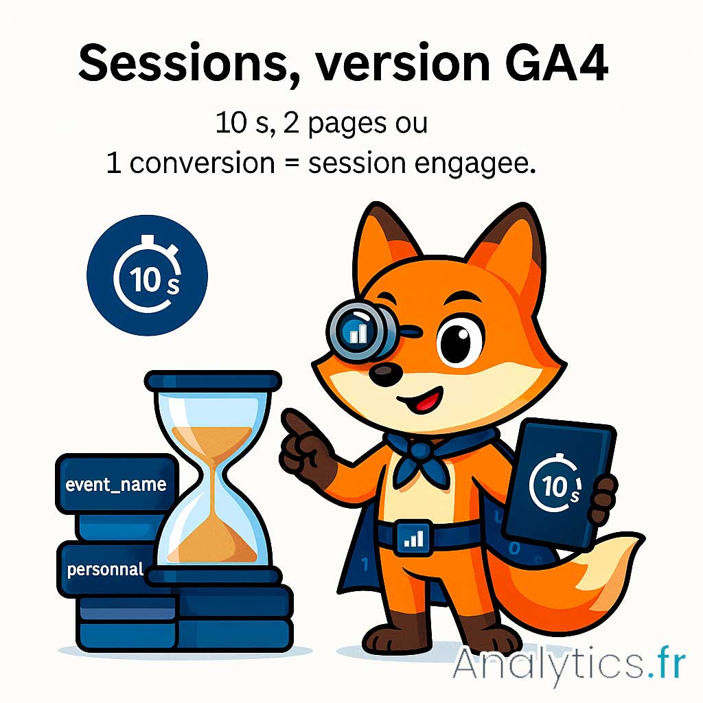 sessions engagees ga4 google analytics