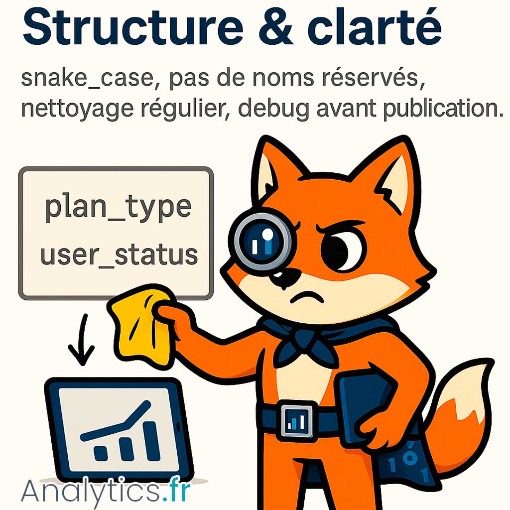 structure et clarte ga4 google analytics