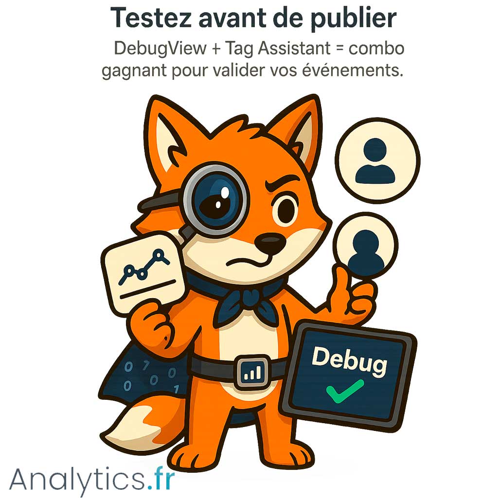 tester ga4 Debug & bonnes pratiques